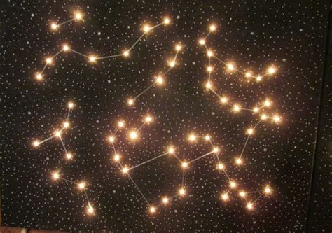 Items similar to Light Up Constellation Wall Art Canvas on Etsy