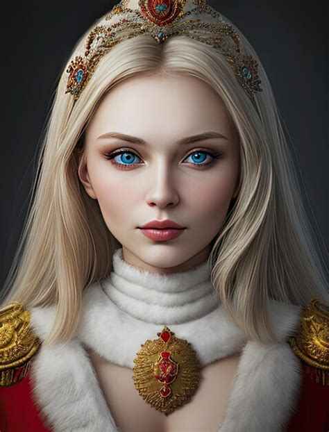 Premium AI Image Beautiful Russian Woman Photo Portrait Of A Charming Flirty Brunette Woman