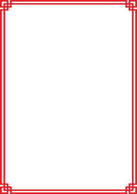 Png کادر قرمز Red Border Png دانلود رایگان