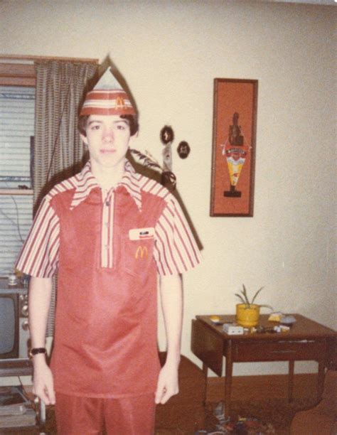 Heres Your Mcdonalds Worker In The 80s Me Dorky Was In Back Then That Uniform Was A