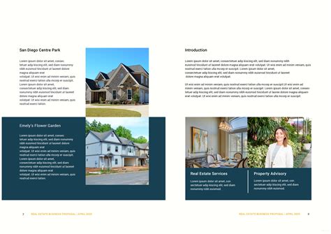 real estate business proposal template  adobe indesign