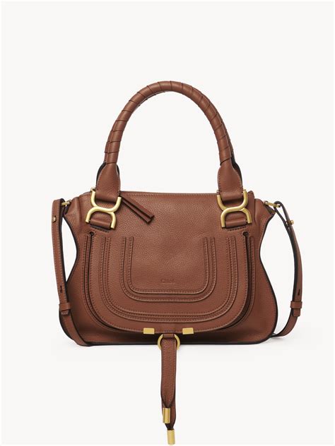 Chloé Small Marcie Bag In Grained Leather Chloé US