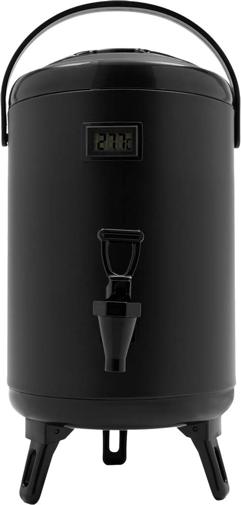 Amazon L Commercial Hot Beverage Dispenser With Thermometer Stainless Steel Coffee Urn