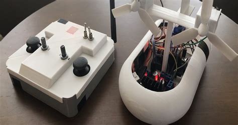 3d Printed Arduino Rc Airboat With Controller By Moremorris Download