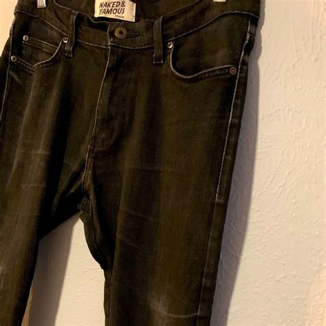 Naked Famous Stacked Guy Black Skinny Jeans 30 Gem