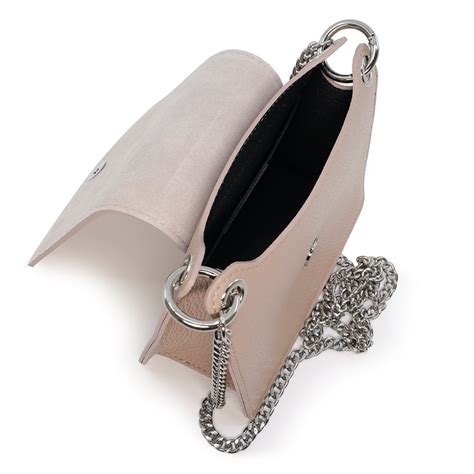 Luca di Gioia Poșetă crossbody femei Luca di Gioia nude din piele cu lanț 144posp3153nu poseta