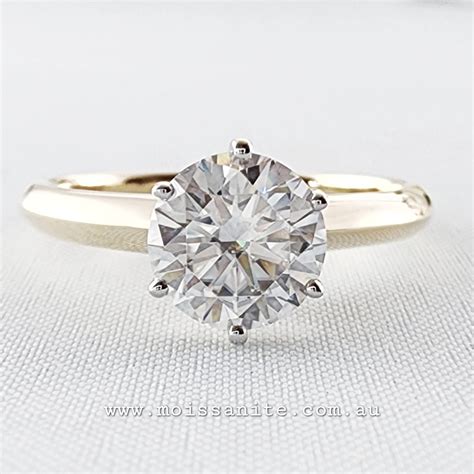 Solitaire Ct Moissanite Engagement Ring Moissanite Gemstones