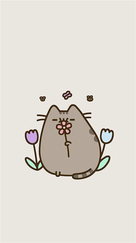 Pusheen Iphone Pusheen Cat Spring Hd Phone Wallpaper Pxfuel