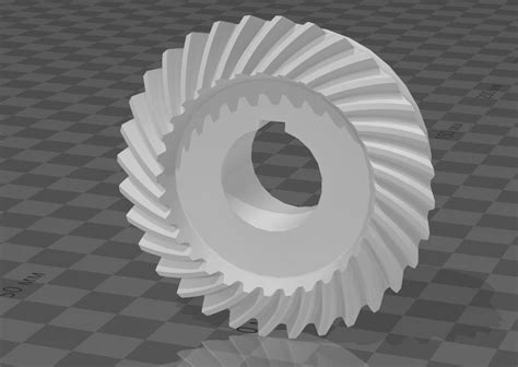 шестерня коническая с круговым зубом | 3D models download | Creality Cloud
