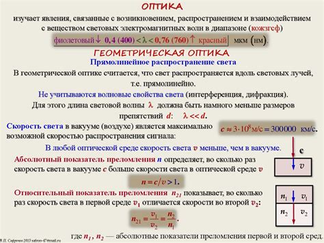 Геометрическая оптика - презентация онлайн