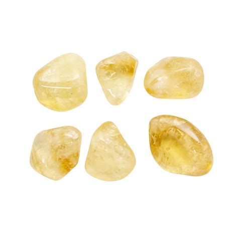 citrine tumbled stone set  crystal vaults