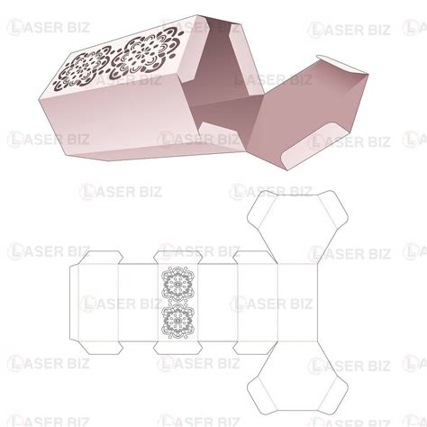 Шестиугольная упаковочная коробка » maket.LaserBiz.ru - Макеты для ...