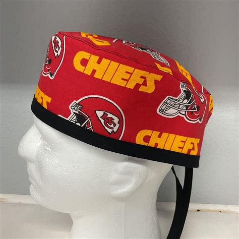 KANSAS CITY CHIEFS Theme/print Surgeon Cap/surgical Hat, Medium