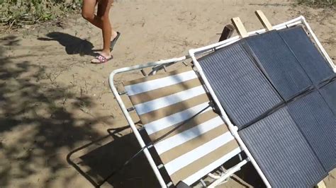 Солнечная панель и компрессорный холодильник на природе - YouTube