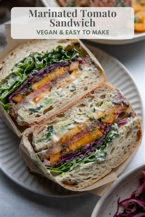 Marinated Tomato Sandwich Artofit