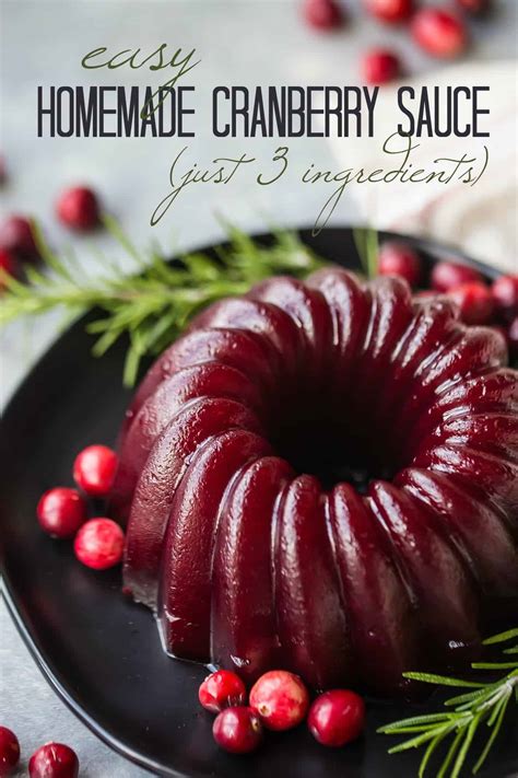 Homemade Cranberry Sauce Baking A Moment