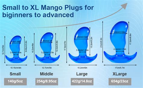 Amazon Difemstoy Super Large Butt Plugs 7 Inch Blue Mango Anal Dildos Sex Toys For Women