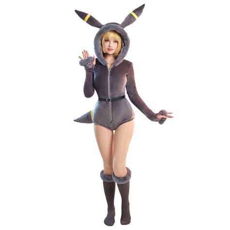 Women S Pm Derivative Sexy Lingerie Bodysuit Halloween Plush Hooded Deep V Romper And Socks With