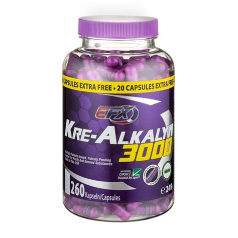 EFX Kre-Alkalyn 750 mg capsules -The Creatine Revolution