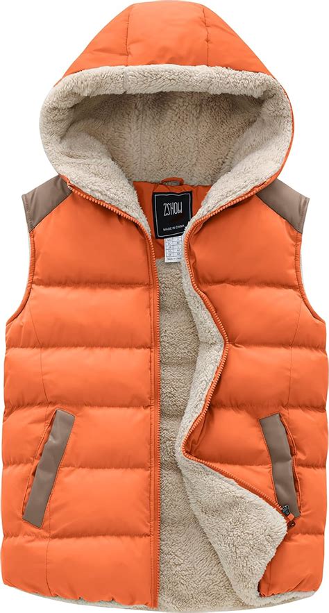 Zshow Womens Outerwear Vest Casual Thicken Qulited Winter Puffer Vest