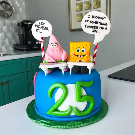 Spongebob 25 Cake Printable Pictures