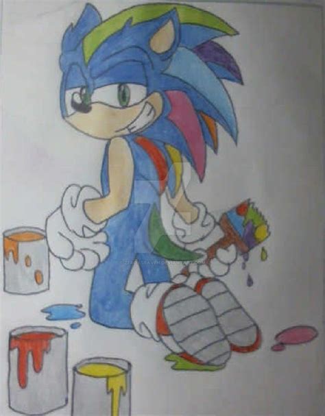 Rainbow Sonic by zeroa5raven on DeviantArt