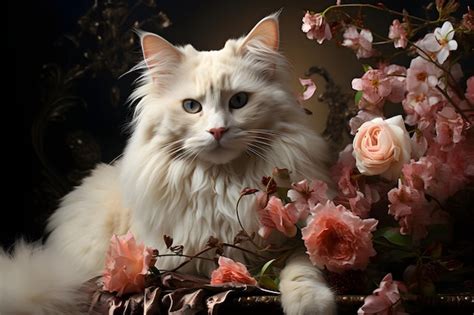 ai image beautiful persian cat photography
