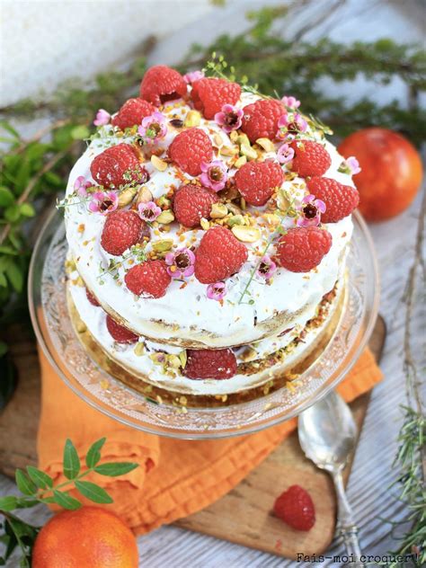 Naked Cake Vegan Indice Glyc Mique Bas L Orange Et La Framboise