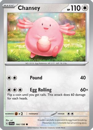 Chansey 144 198 Scarlet Violet Reverse Holo Value GoCollect