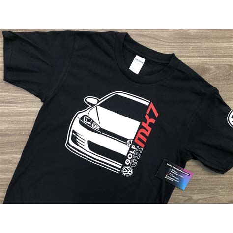 VW Volkswagen Golf GTI MK7 Motorsport FRONT Black Tshirt Shopee