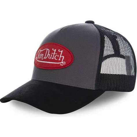 Von Dutch SUEDE2 Trucker Cap Schwarz Caphunters Ch