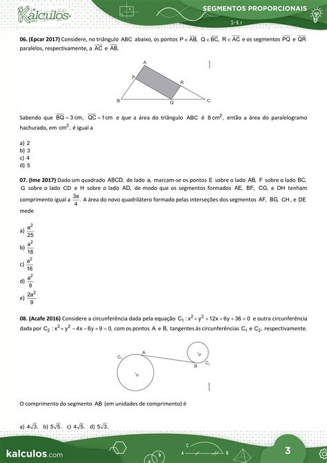 Segmentos Proporcionais Pdf