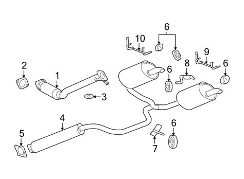 Buick LaCrosse Muffler AND Pipe Includes Intermediate Pipe 15894106