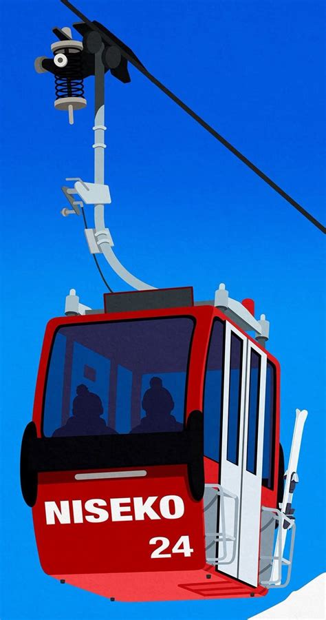 Niseko Ski Resort Poster Ski Resort Poster Ski Print Snowboard