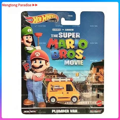 Hot Wheels Velozes E Furiosos Hot Wheels Entretenimento Cultura DMC Mario PLYMBER VAN