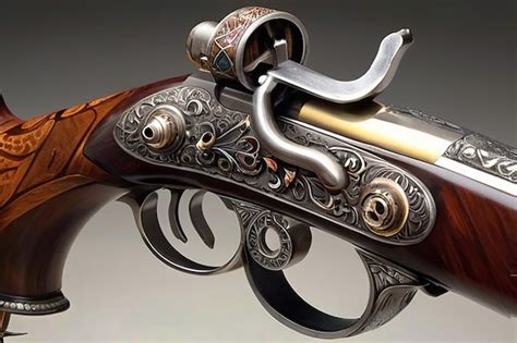 Premium Photo Custom Competition Pistol With Titanium Barrel And