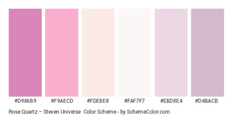 Rose Quartz Steven Universe Color Scheme Lavender