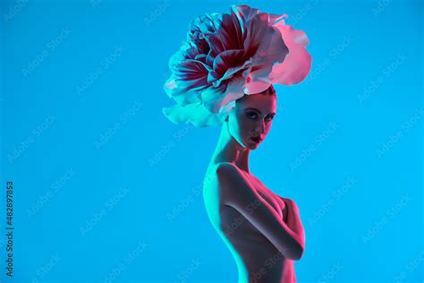 Naked Woman With Flower Stock Photo Adobe Stock