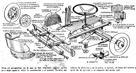 Automovil De Madera Conmotor 3 Como Hacer Instrucciones Y Planos