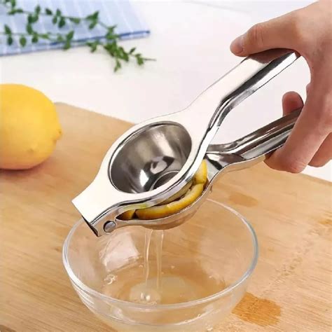 Espremedor De Limão Profissional - Espremedor Limão De Inox Maciço Resistente Profissional | Shopee Brasil