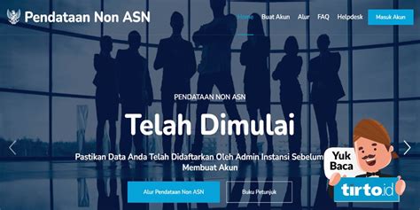 Tahap Pendataan Non Asn Usai Pengumuman Pra Finalisasi