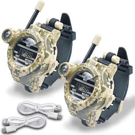 Amazon.com: Rechargeable Walkie Talkie for Kids Two-Way Radio Walky ...