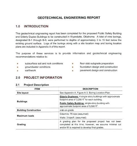 Nice Engineering Technical Report Introduction Example What Is A