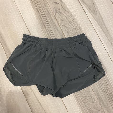 Green Smoke Lululemon Hotty Hot Shorts 2 5 Inch Depop