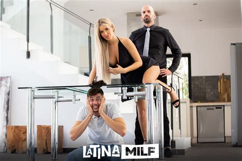 Ema Karter One Babe Two Dicks And A Glass Table Porn Pic