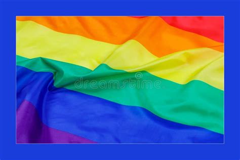 Bandera Del Orgullo Gay Usada Para Ilustraciones Con Espacio De Copia Imagen De Archivo Imagen