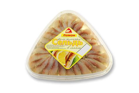Сельдь филе с лимоном 500гр Вкусное море