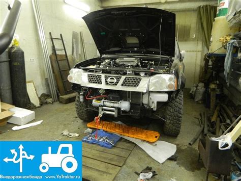установка лебедки в штатный бампер nissan np300 — DRIVE2