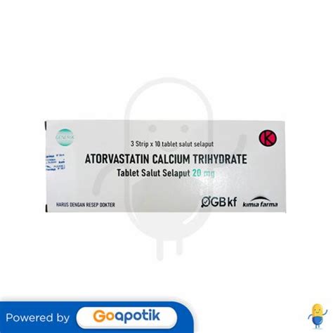 Atorvastatin Calcium Trihydrate Kimia Farma Mg Box Tablet