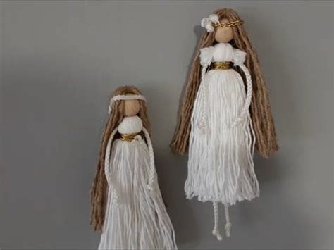 DIY - КУКЛА из ниток и бусины - сделай сам - YouTube | Куклы, Связанные ...